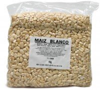 Mex-Al Maiz blanco 1kg getrockneter Mais, weiß