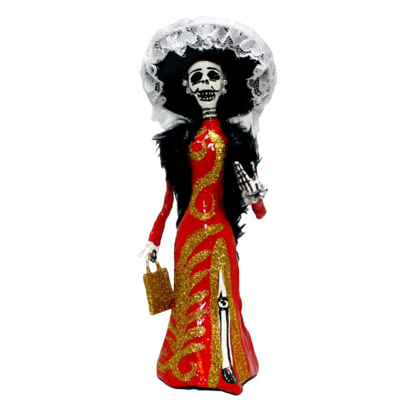 Catrina chica / klein ca. 21cm Papiermaché