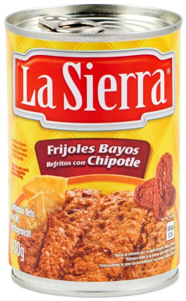 La Sierra Frijoles Bayos Refritos con Chipotle / Bohnenmus mit Chipotle 430g