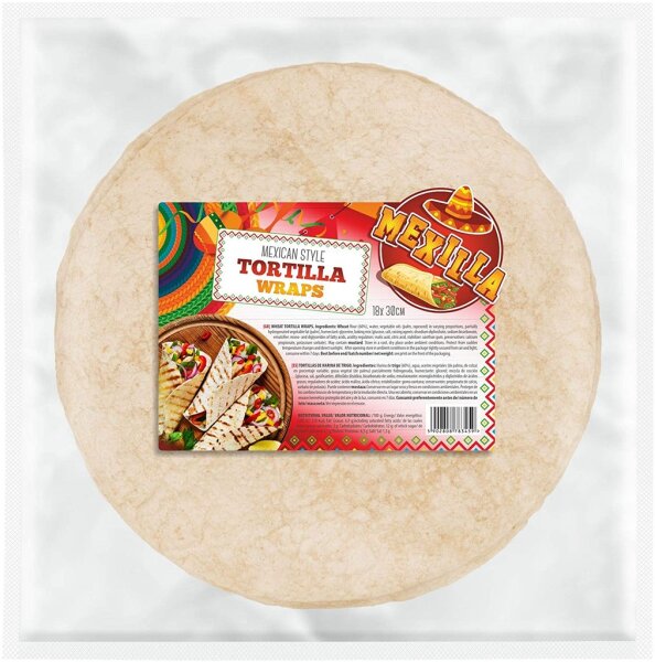 Tortillas de Harina (Trigo) / Weizentortilla 18Stk ca 25cm 1,08kg