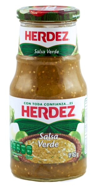 Herdez Salsa Verde con Habanero envasado / Glas 453g