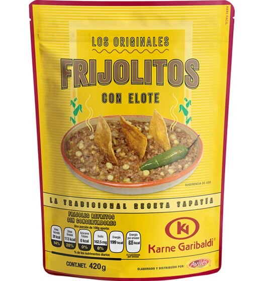 Garibaldi Frijolitos Pinto con Elote / Pinto-Bohnen mit Mais 420g