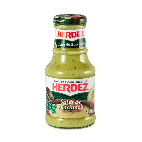 Herdez Salsa de Guacamole envasado / Glas 240g