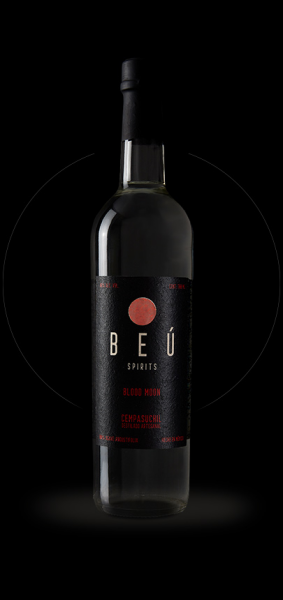 Beú Blood Moon Mezcal Infusion de Cempasúchil Espadín Artesanal Oaxaca 700ml 49% Vol