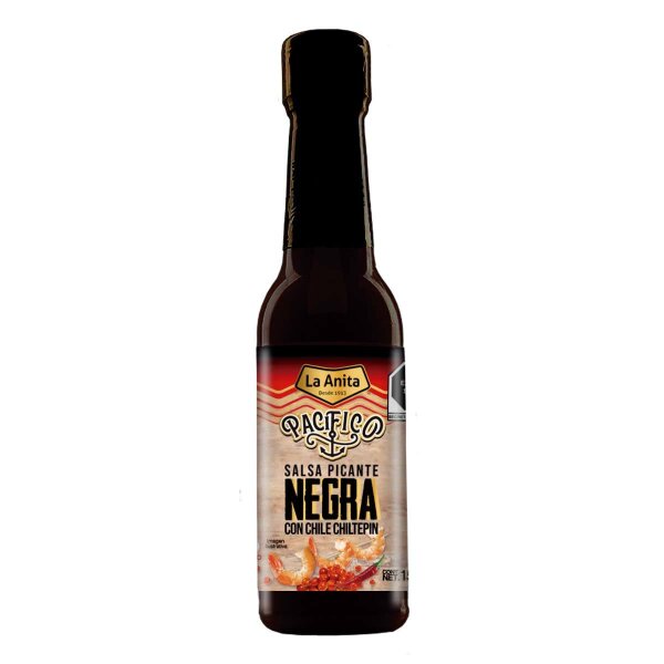 La Anita Salsa Picante Negra con Chiltepin 150ml