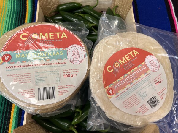 Cometa Tortilla de Harina (Trigo) / Weizen 15cm 320g ca 10 Stück