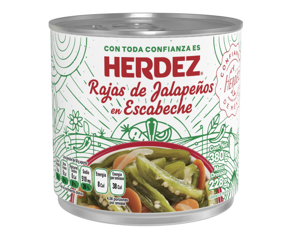 Herdez Jalapeño Rajas 360g