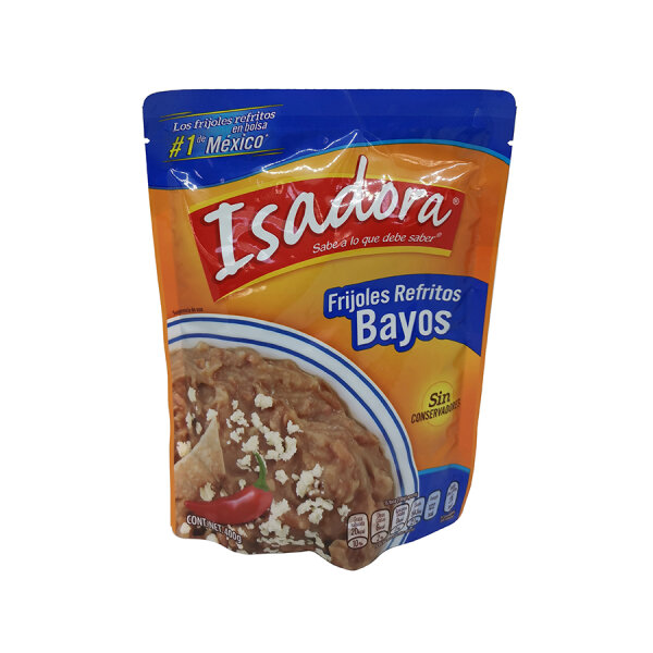 Isadora Frijoles Bayos Refritos sin grasa / helles Bohnenmus ohne Fett 430g