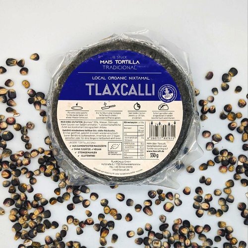 organic tortillas azul/blauTlaxcalli 15cm 12Stk