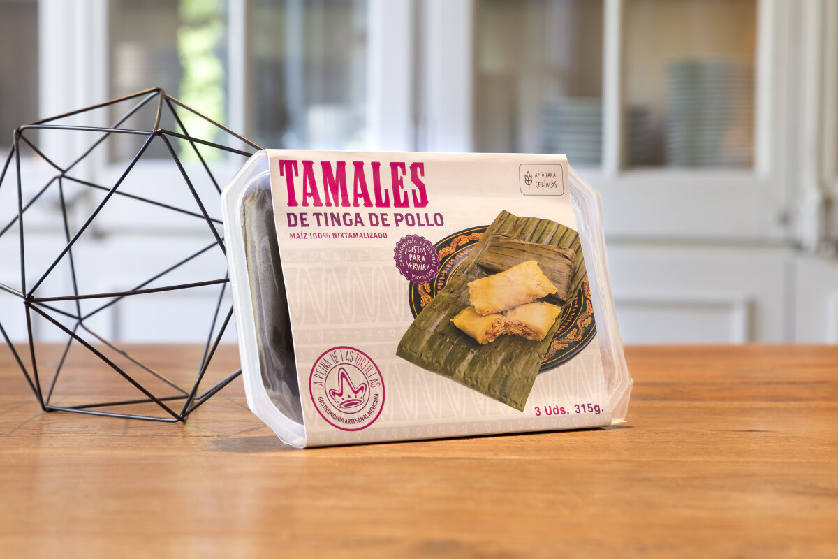 Tamales Tinga de pollo / Hähnchen-Tamales 315g, 12,00