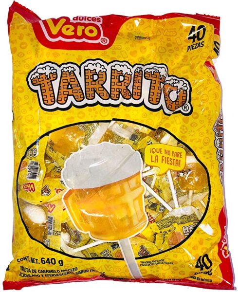 Tarrito Paleta / "Bier-" Lolli  Mango Geschmack Beutel 40Stück 560g