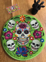 Calentador de Tortillas aislado y bordado a mano / Tortillawärmer isoliert und handbestickt ca 24cm
