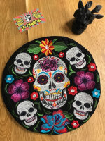 Calentador de Tortillas aislado y bordado a mano / Tortillawärmer isoliert und handbestickt ca 24cm