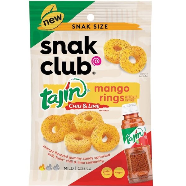 Tajin Snak Club Mango Rings Chili & Lime 64g