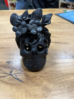 Calavera de Barro Negro Frida Candelabro /...