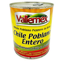 Vallemex Chiles Poblanos Entero / ganze Poblano Lata/Dose...