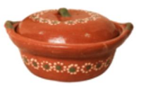 Cazuela barro rojo grande 2kg
