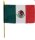 Bandera de México chica / Mexikanische Flagge klein ca 33x28cm