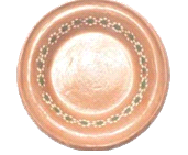 Plato mediano de barro / Tonteller ca 18cm/500ml