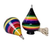 Trompo de madera / traditioneller Holzkreisel