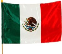 Bandera de Mexico ca 48x47cm