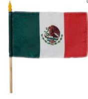 Bandera de Mexico ca 33x28cm
